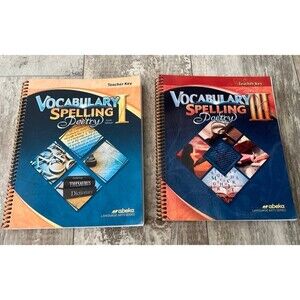 Abeka Vocabulary Spelling Poetry I & III Teacher Keys 6th Ed 7th & 9th Grade
